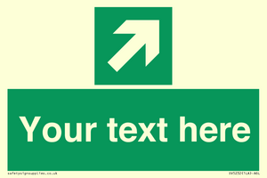 Custom Arrow Top Right Sign